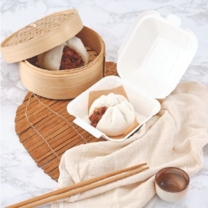 Alternative view of Hộp giấy trắng đựng bánh bao
