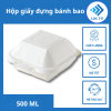 Hộp giấy trắng đựng bánh bao