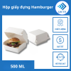 Hộp giấy trắng đựng Hamburger
