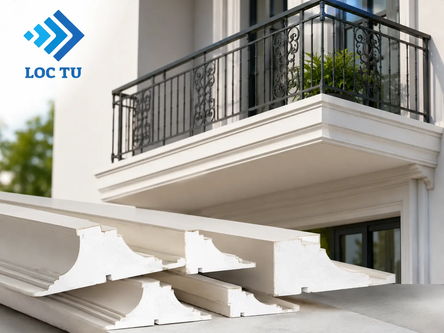 Phào chỉ EPS ban công phù hợp với nhiều phong cách thiết kế