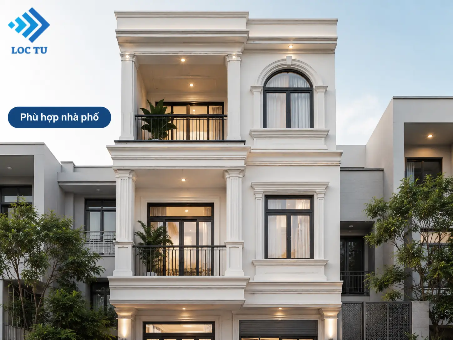Phào chỉ EPS nhà phố được ứng dụng trong nhiều công trình thực tế