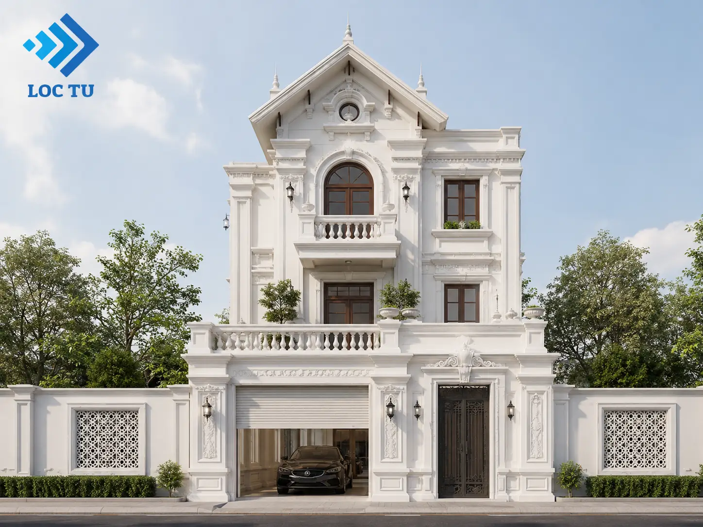 Phào chỉ EPS mặt tiền cổ điển cho không gian ngoại thất đẳng cấp