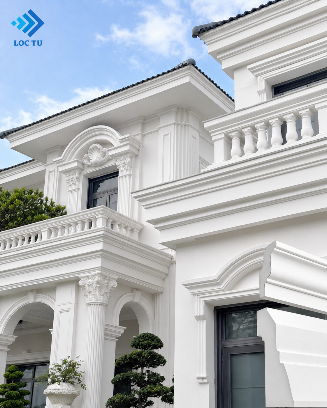 Phào Chỉ EPS Cho Biệt Thự nâng tầm kiến trúc.
