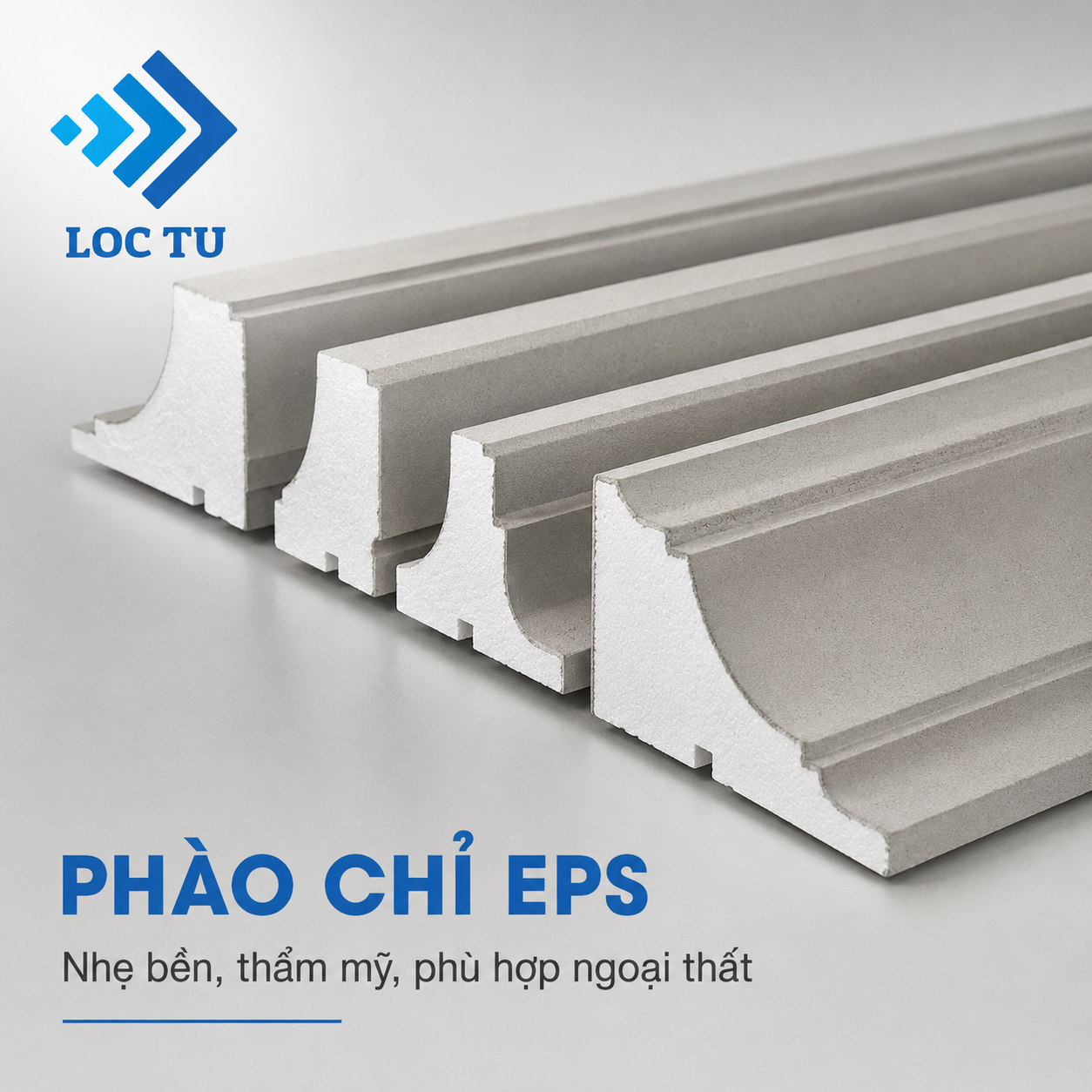 Phào chỉ EPS chống nước với thiết kế tinh tế