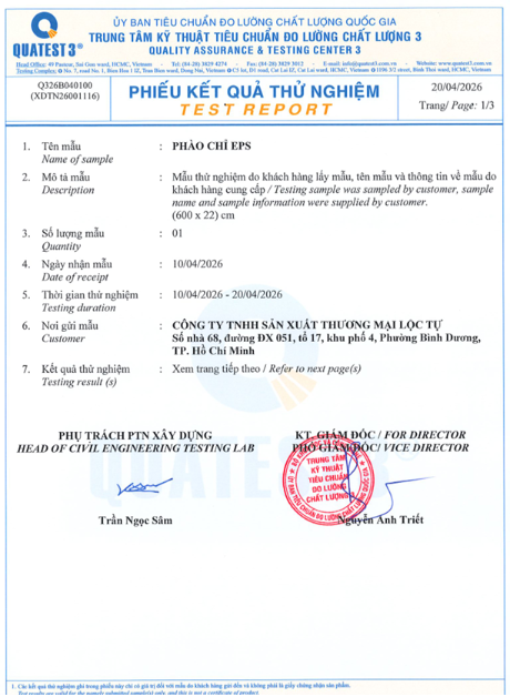 Phào chỉ EPS thương hiệu Lộc Tự chất lượng