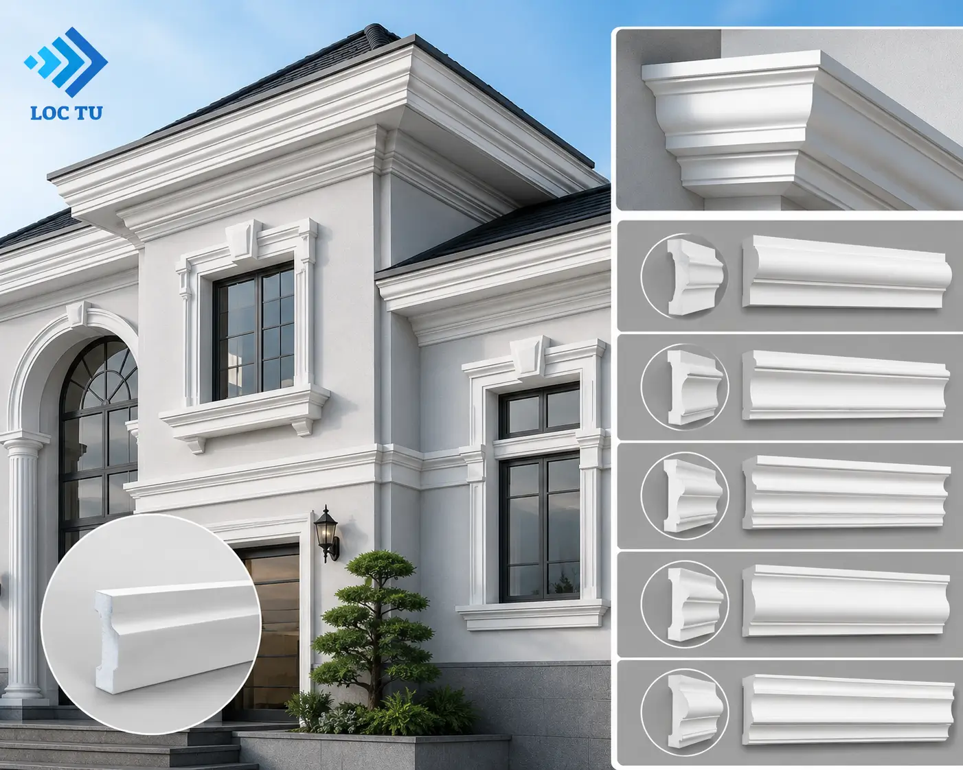 Phào chỉ EPS ngoài trời phù hợp với khí hậu Việt Nam