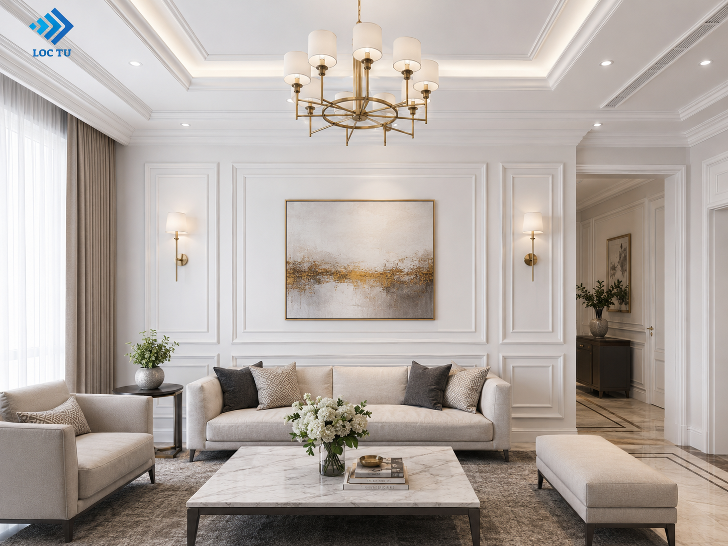 Phào chỉ EPS sang trọng, hiện đại