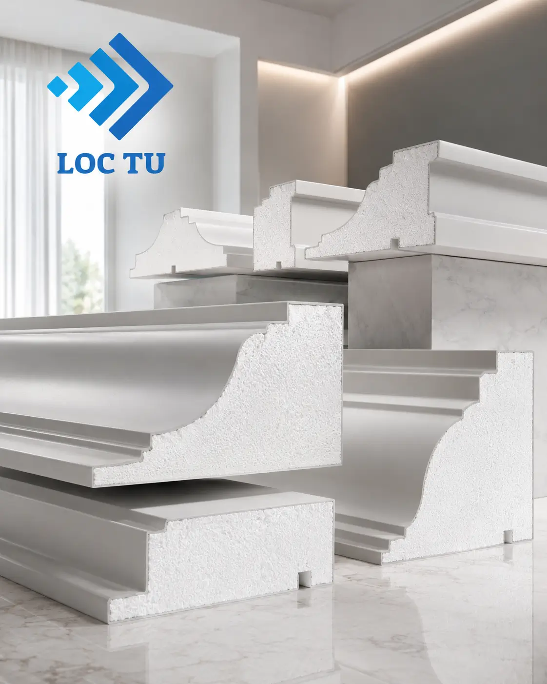 Ứng dụng phào chỉ EPS hiện đại trong thiết kế