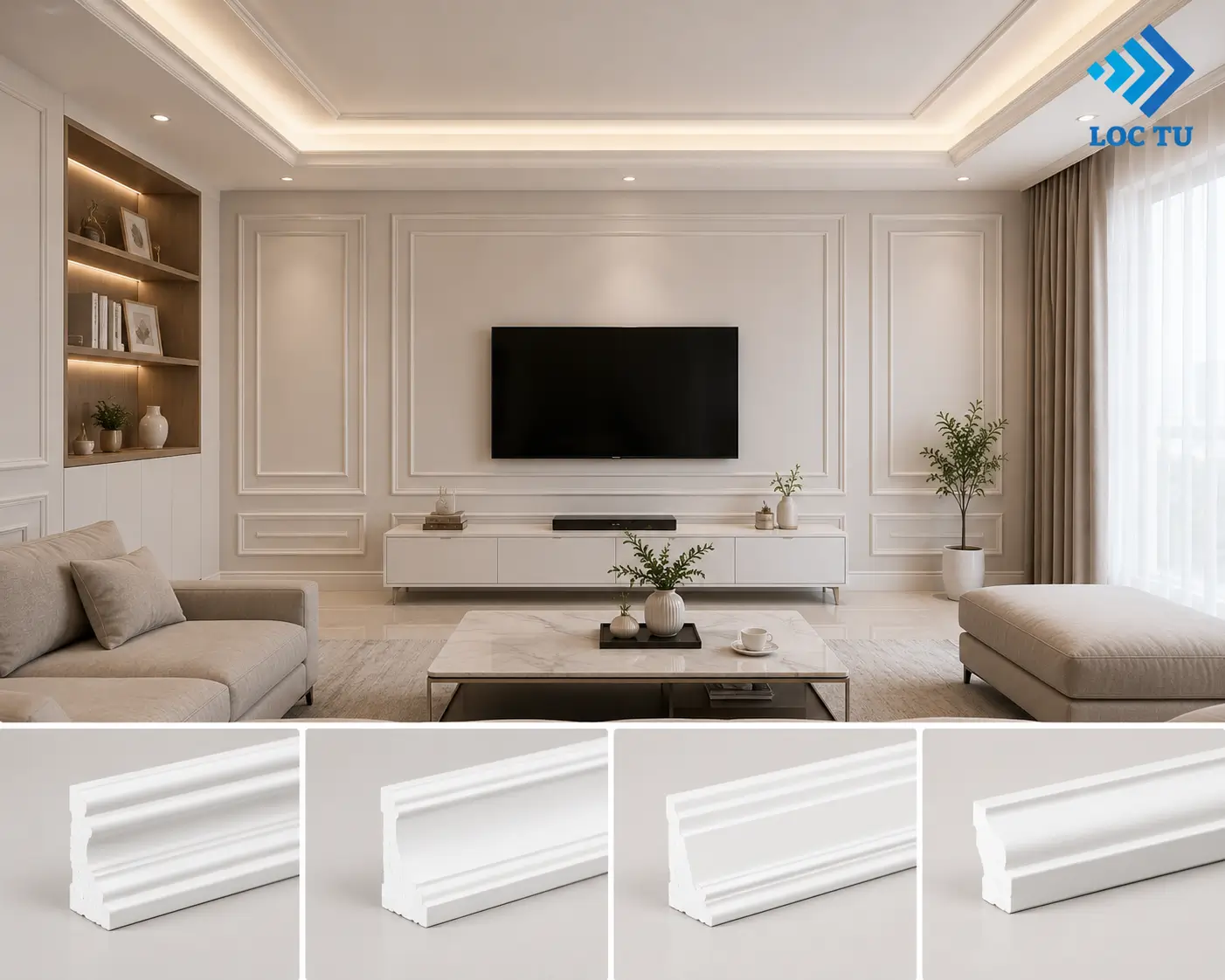 Phào chỉ EPS nội thất tạo nên dấu ấn riêng cho mỗi phong cách sống