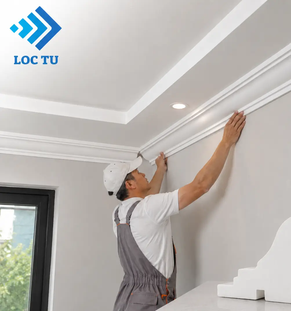 Phào chỉ EPS trần nhà giúp không gian giữ được nét thanh lịch mà vẫn đầy ấn tượng