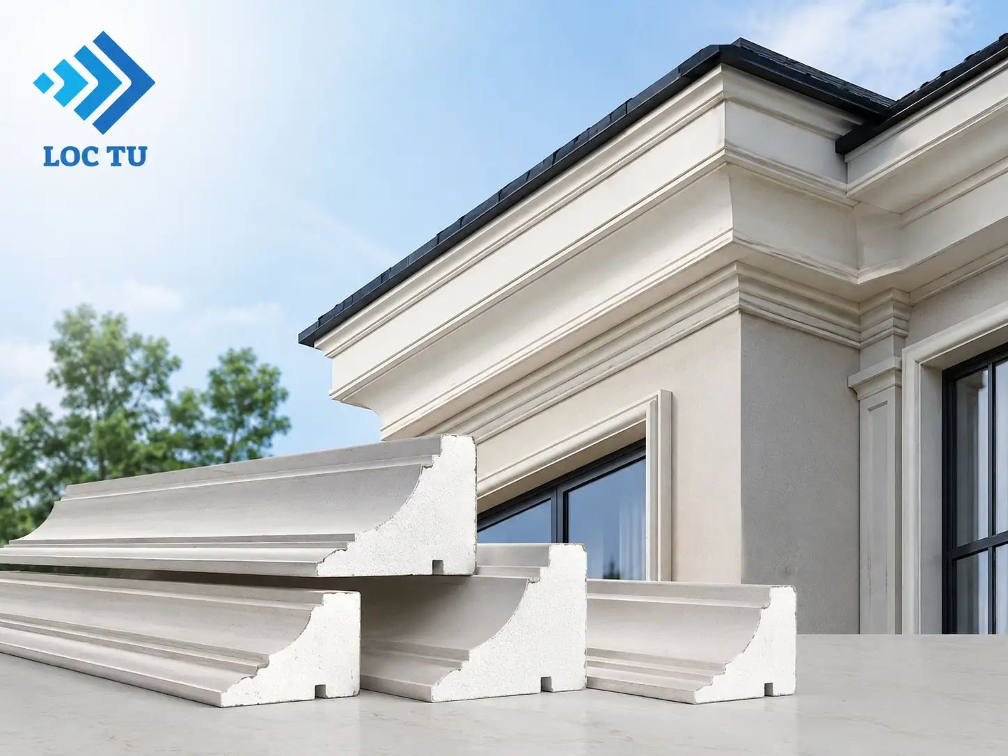 Một hệ phào chỉ EPS không nứt giúp công trình giữ được vẻ đẹp đồng đều theo thời gian