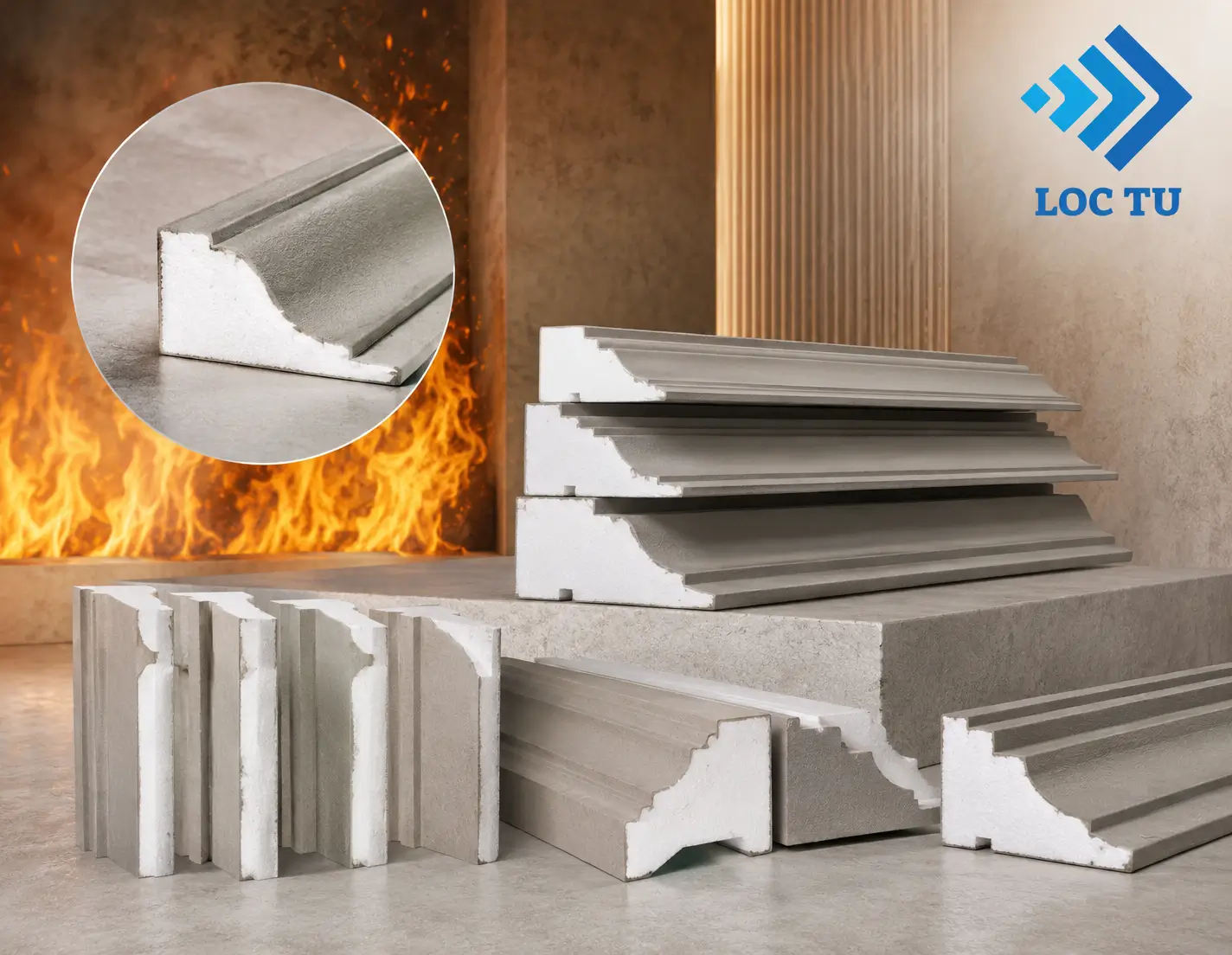 Phào chỉ EPS chống cháy là lựa chọn được nhiều chủ đầu tư ưu tiên trong các hạng mục hoàn thiện