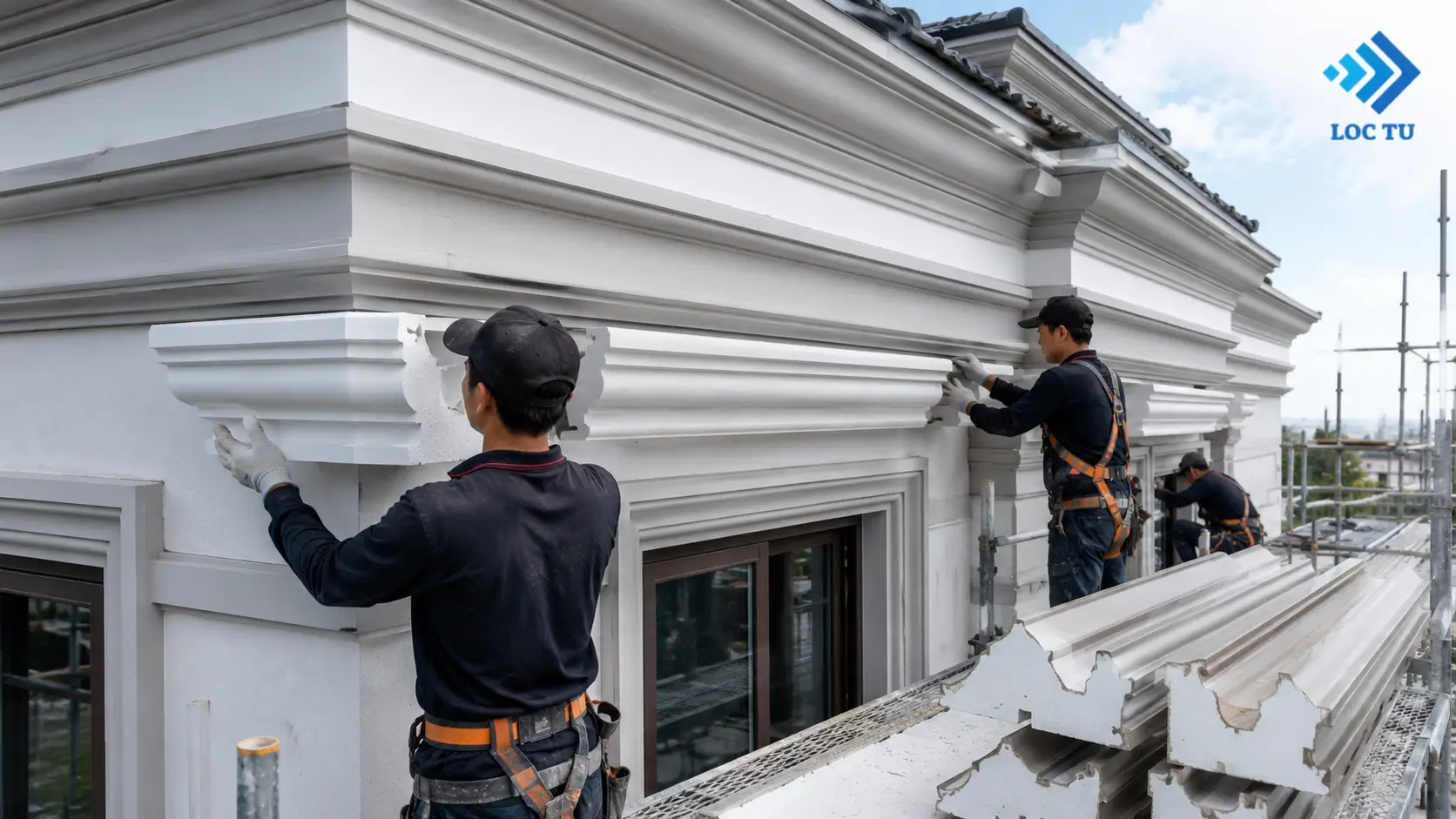 Sử dụng phào chỉ EPS giúp không gian trở nên sang trọng mà vẫn giữ được sự thanh thoát trong thiết kế