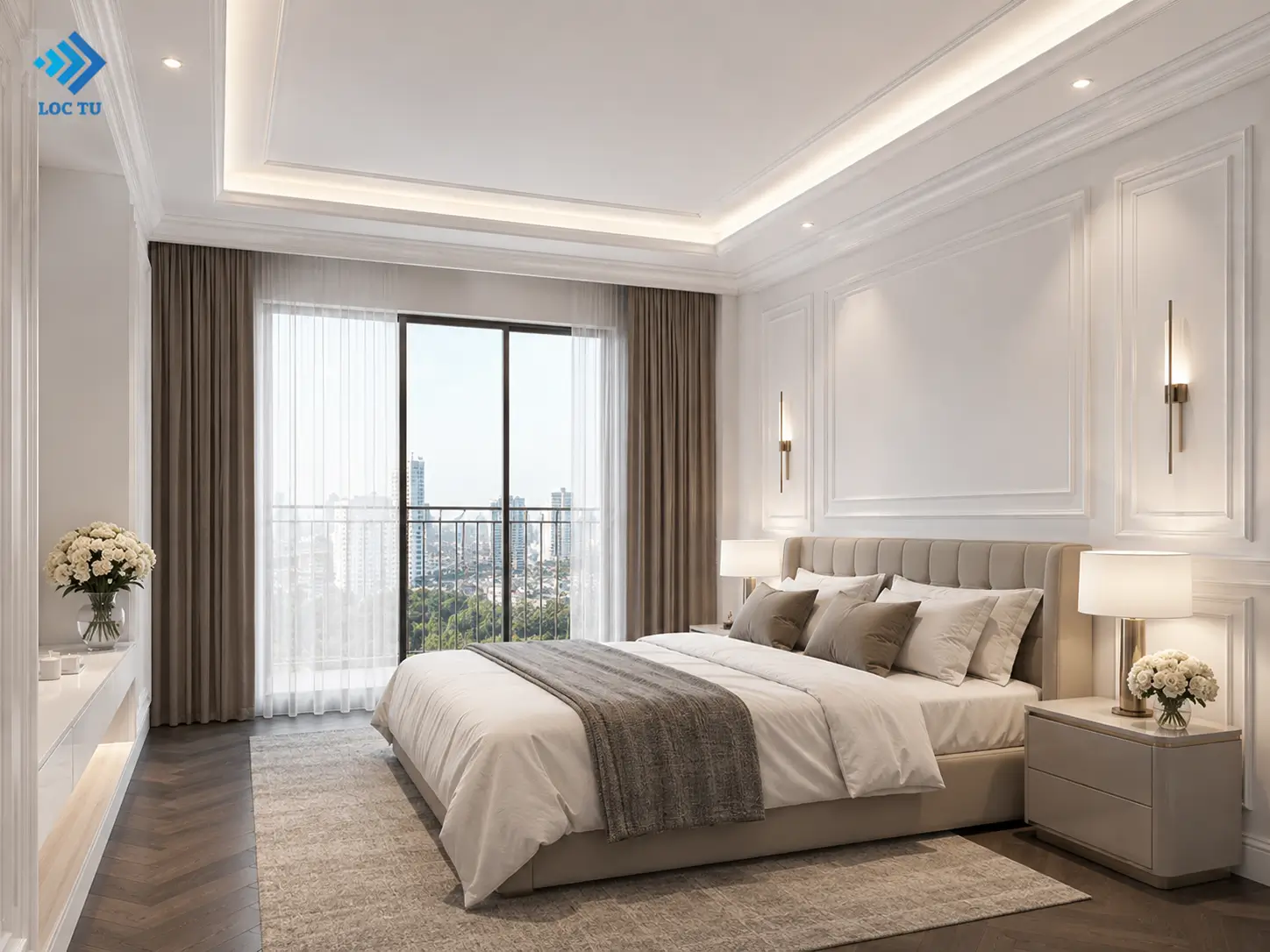 Không gian căn hộ trở nên đẳng cấp hơn với hệ phào chỉ EPS chung cư được thi công tinh xảo