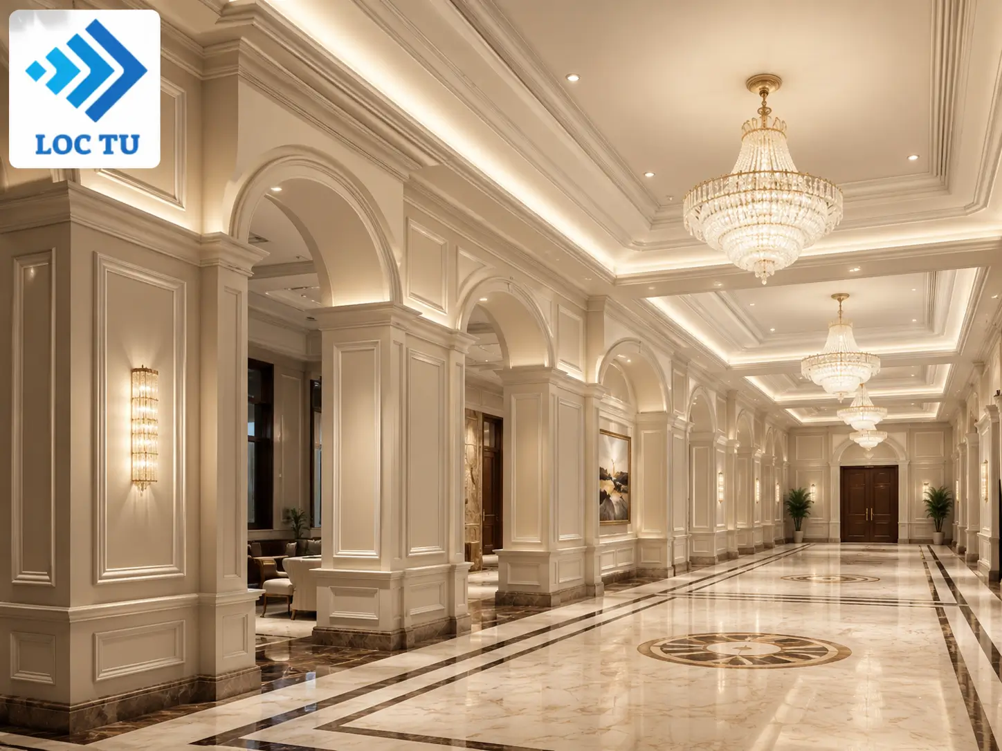 Một khách sạn đẹp không chỉ đến từ nội thất mà còn từ hệ phào chỉ EPS được đầu tư tỉ mỉ