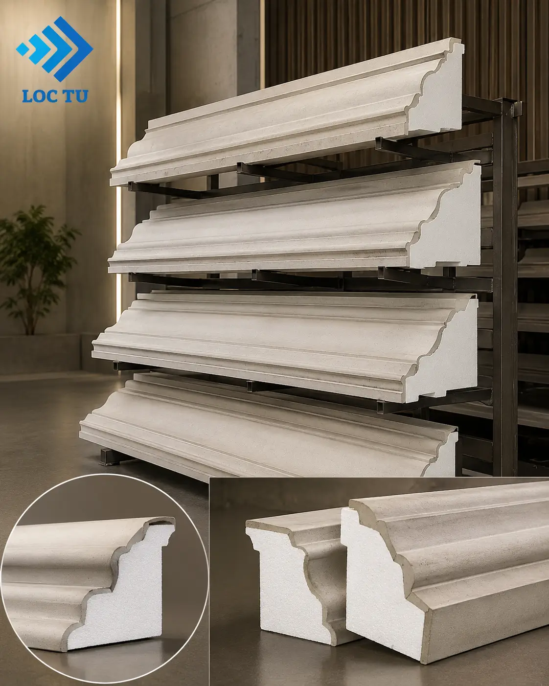 Ưu điểm phào chỉ EPS là yếu tố giúp vật liệu này trở thành lựa chọn phổ biến trong nhiều công trình hiện đại